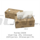 SUNLIGHT 20036 FACIAL TISSUE FLAT BOX BROWN W/ PRINT