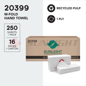 SUNLIGHT 20399 M-FOLD HAND TOWEL