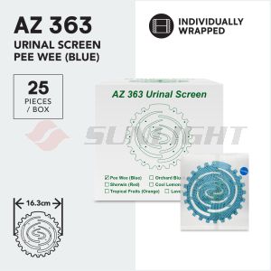 SUNLIGHT AZ 363 URINAL SCREEN PEE WEE (BLUE)