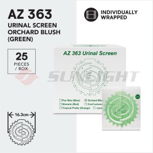 SUNLIGHT AZ 363 URINAL SCREEN ORCHARD BLUSH (GREEN)