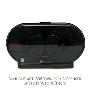 SUNLIGHT ART-396 TWIN ROLL DISPENSER (GREY)