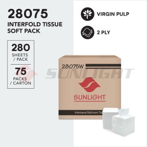 SUNLIGHT 28075 INTERFOLD TISSUE SOFT PACK