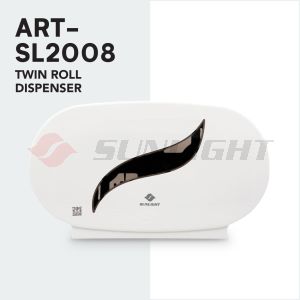 SUNLIGHT ART-SL2008 TWIN ROLL DISPENSER (WHITE)