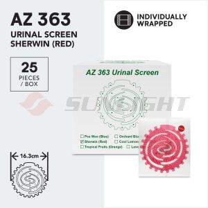 SUNLIGHT AZ 363 URINAL SCREEN SHERWIN (RED)