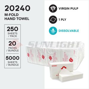 SUNLIGHT 20240 M-FOLD HAND TOWEL
